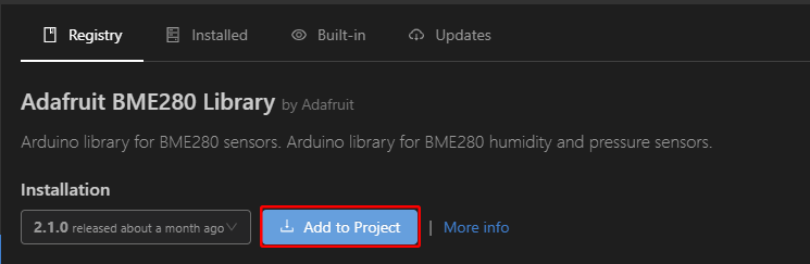 PlatformIO add library to project