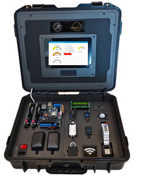 A black case with a screen and electronic components AI-generated content may be incorrect.